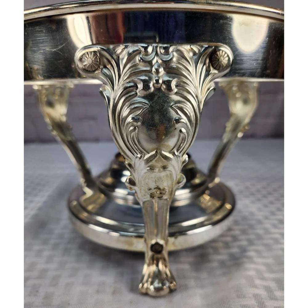 Vintage FB Rogers Silver Plated Chafing Dish Stand Ornate Classic Elegance